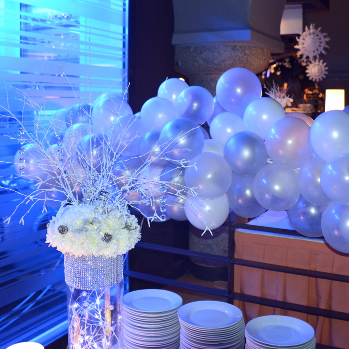 Kv�tinov� v�zdoba winter party