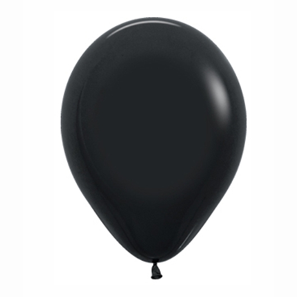 Bal�nek latexov� pastelov� �ern� 30 cm 1 ks