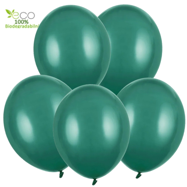 Balonky zelena leskl� 5 ks 30 cm