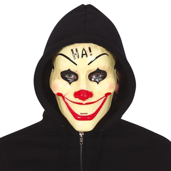 HALLOWEEN MASKA plastov� Klaun HA!