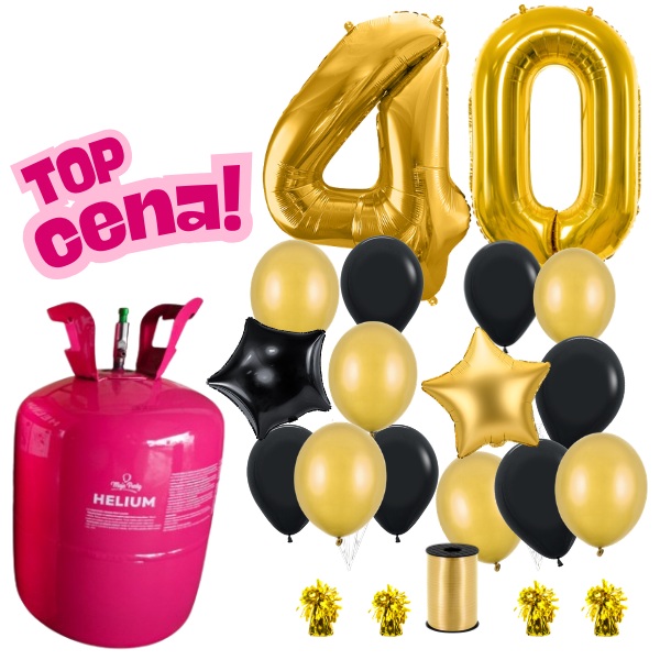 Helium 50 set - k 40. narozenin�m (kompletn� set)