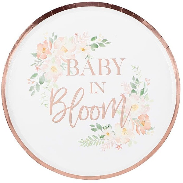 TAL��E pap�rov� Baby in Bloom 24cm 8ks