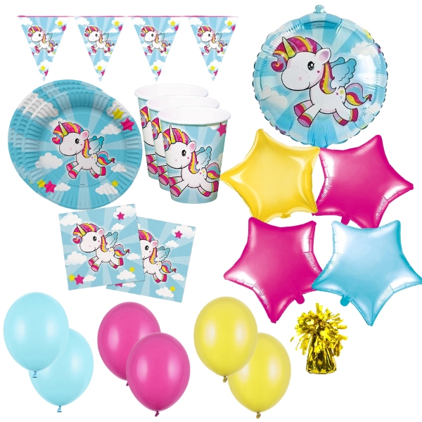 Unicorn baby party s bal�nky - pro 8 osob