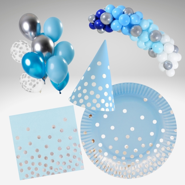 Baby blue gold party