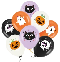 Bal�nky latexov� Halloween mix 30cm 8 ks