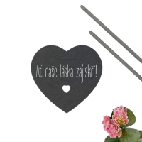 Svatebn� karti�ky na prskavky Srd��ko �ed� 8 ks