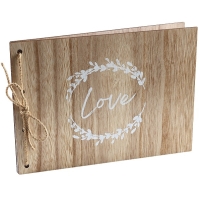 Svatebn� kniha d�ev�n� Love 30x22 cm