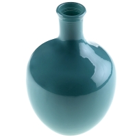 V�za sklen�n� modr� 8x12 cm