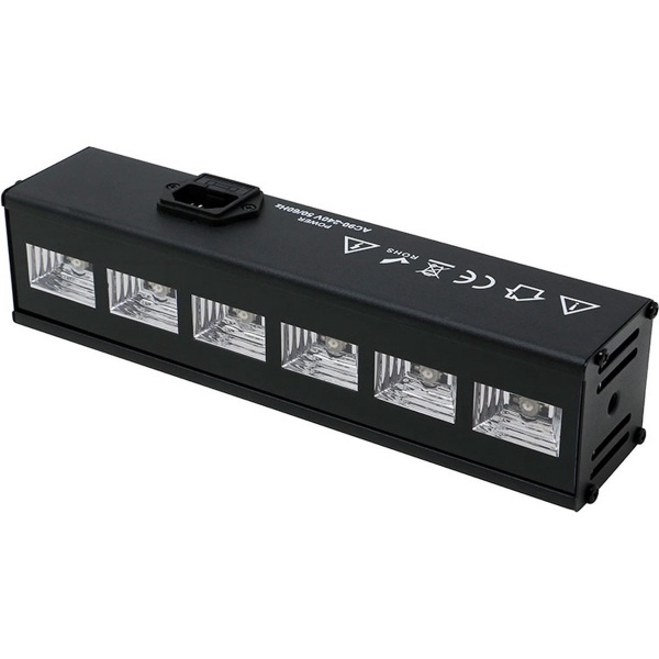 6 LED UV �ern� sv�tlo do interi�ru 6x 3W