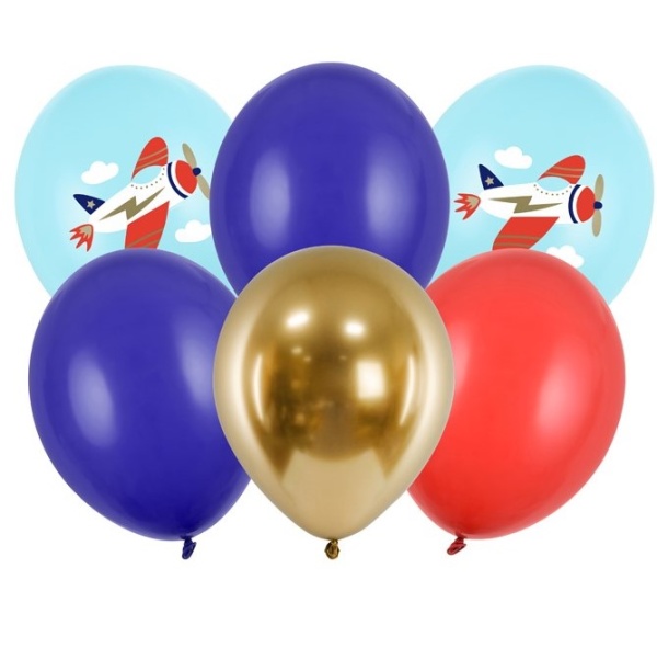 BAL�NKY Letadlo 6 ks 30 cm