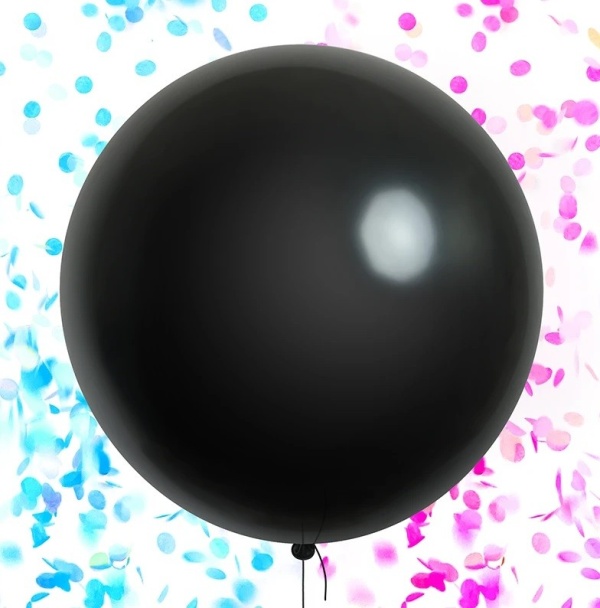BAL�N latexov� s konfetami Gender Reveal