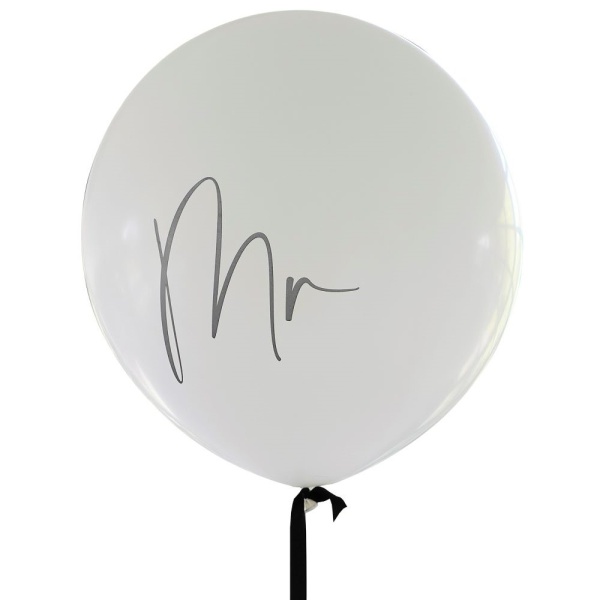Bal�n latexov� Mr.s �ernou stuhou 91 cm