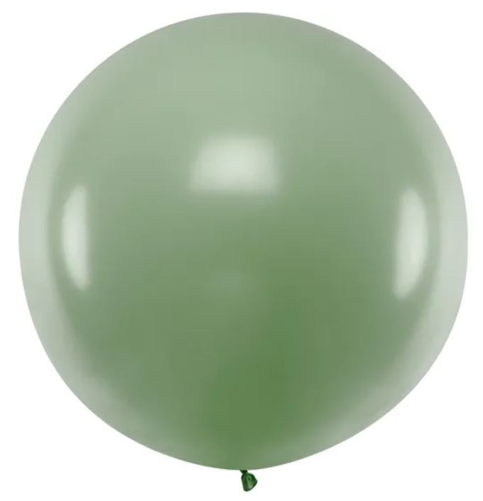 Bal�n latexov� jumbo rozmar�nov� zelen� 1 m