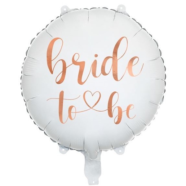 Bal�nek f�liov� b�l�, rosegold ''Bride to be'' 35cm