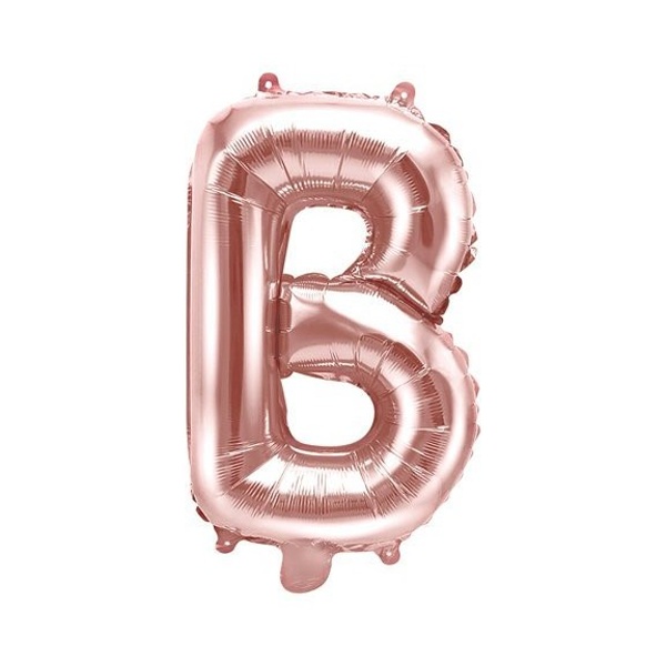 Bal�nek f�liov� p�smeno B Rose Gold 35 cm