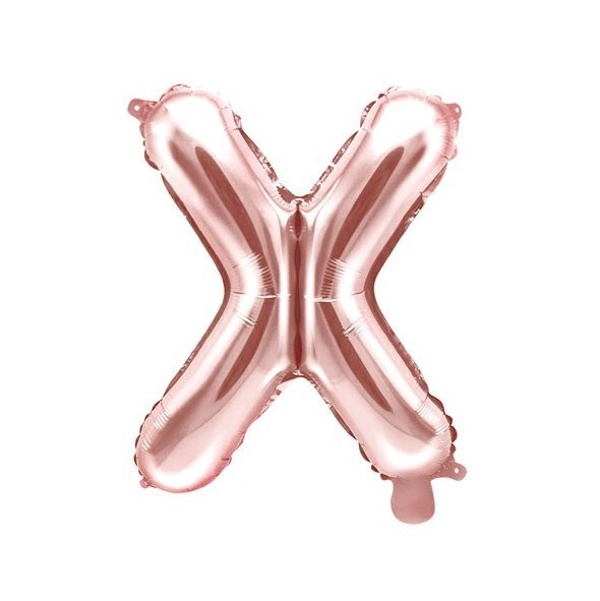 Bal�nek f�liov� p�smeno X Rose Gold 35 cm