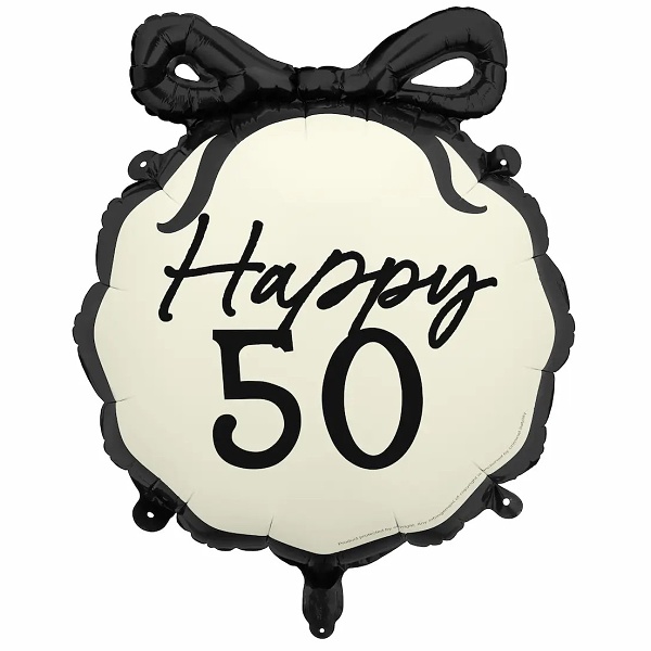 Bal�nek f�liov� s ma�li�kou Happy 50 47x45cm