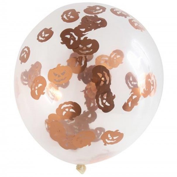 Bal�nky latexov� transparentn� s konfetami D�n� 30 cm 4 ks