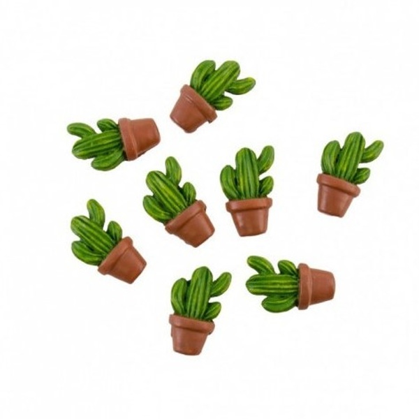 DEKORA�N� kaktusy 3x2,8cm 8ks