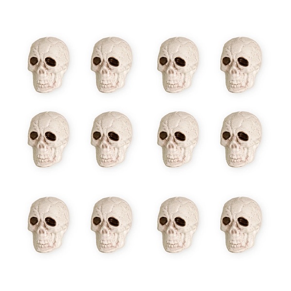Dekorace halloweensk� lebky 12 ks