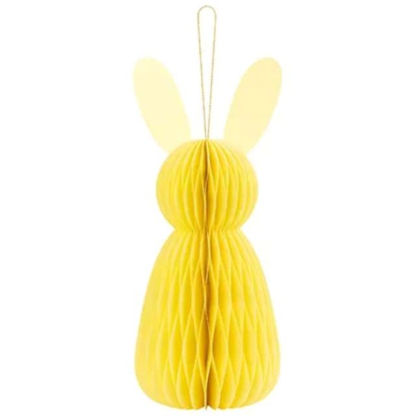 Dekorace pap�rov� Kr�l�k, �lut� 30 cm