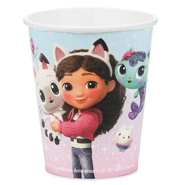 Kel�mky pap�rov� Gabby's Dollhouse 250ml 6 ks