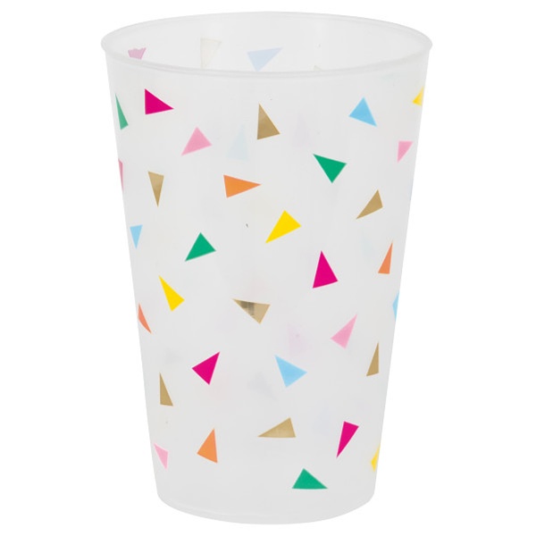 Kel�mky plastov� opakovan� pou�iteln� Troj�heln�ky multicolor 473 ml 6 ks