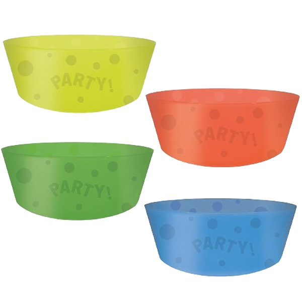 Misky opakovan� pou�iteln� mix barev fluo 12cm 4ks
