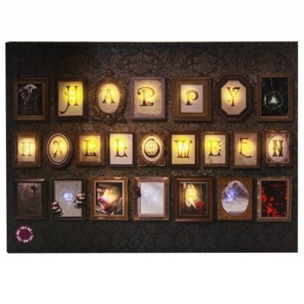OBRAZ sv�t�c� Happy Halloween 40x30cm