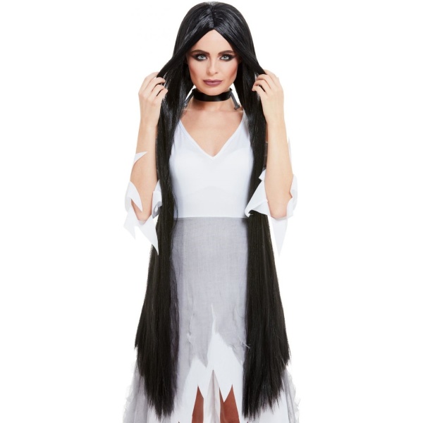 PARUKA �arod�jnice �ern� extra dlouh�