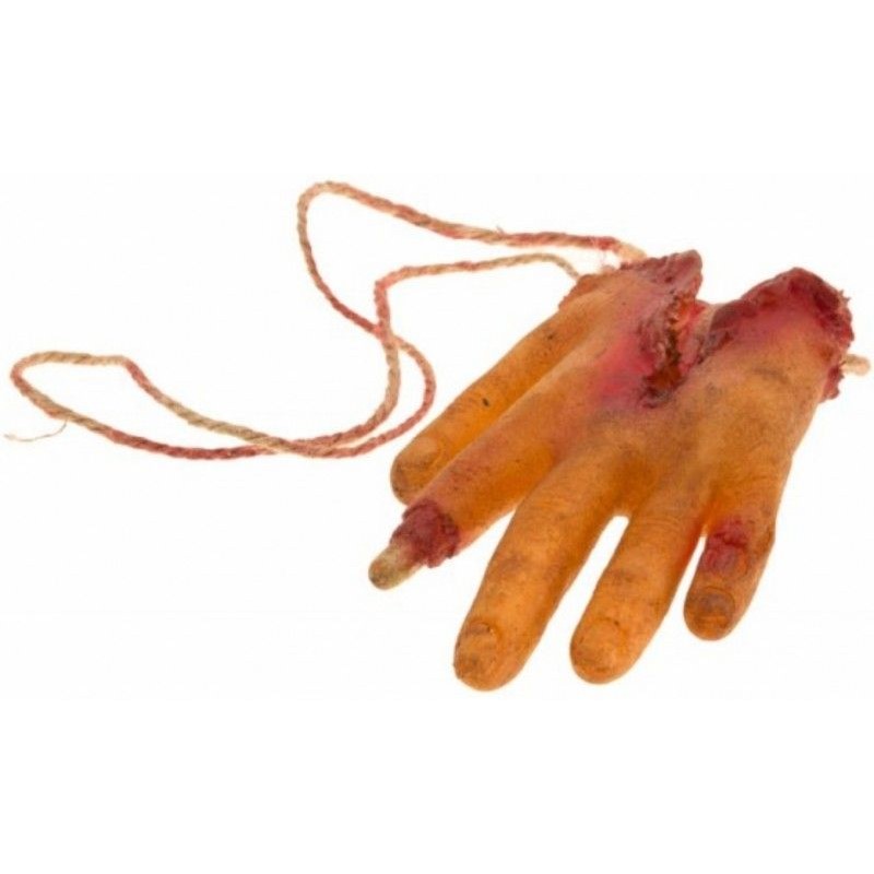 Ruka krvav� latexov� k zav�en� 15,5 cm x 9,5 cm x 3 cm