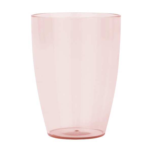 Sklenice polopr�hledn�, opakovan� pou�iteln�, Rose gold 2ks