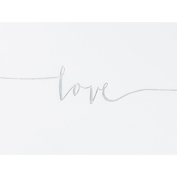 Svatebn� kniha Love st��brn� n�pis 24x18.5cm, 22 stran