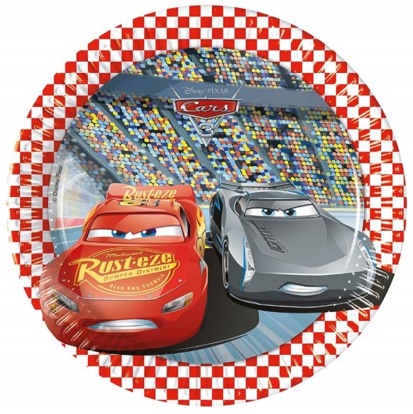 TAL��E pap�rov� Cars 20cm 8ks