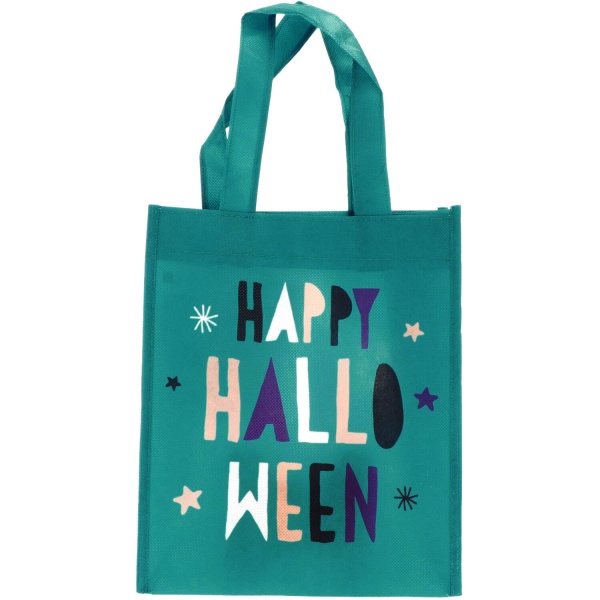 Ta�ka na sladkosti Happy Halloween tyrkysov� 21 x 23 cm 1 ks