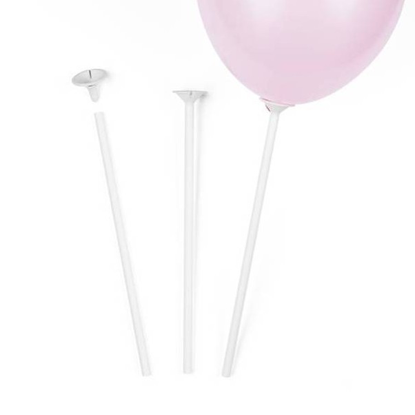 Ty�ka na bal�nek b�l� 30 cm 1 ks