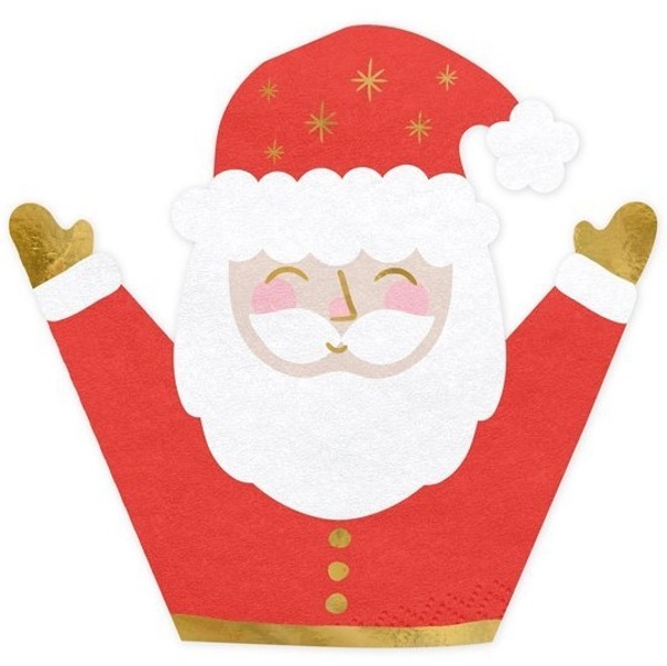 UBROUSKY pap�rov� Santa Claus 16x15cm