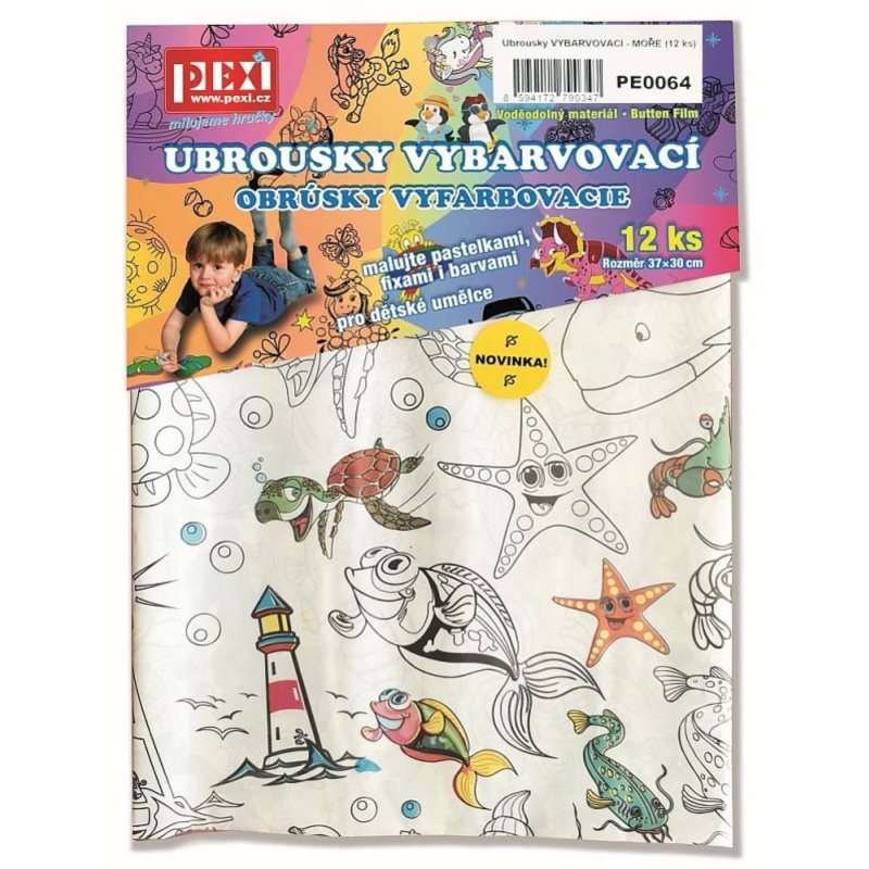 Ubrousky Vybarvovac� Mo�e 37x30 cm 12 ks
