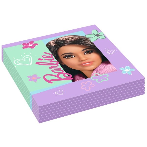 Ubrousky pap�rov� Barbie Sweet Life 33 x 33 cm 16 ks