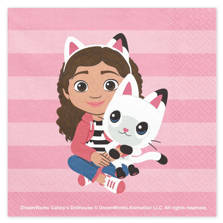 Ubrousky pap�rov� Gabby's Dollhouse 33x33 cm 20 ks