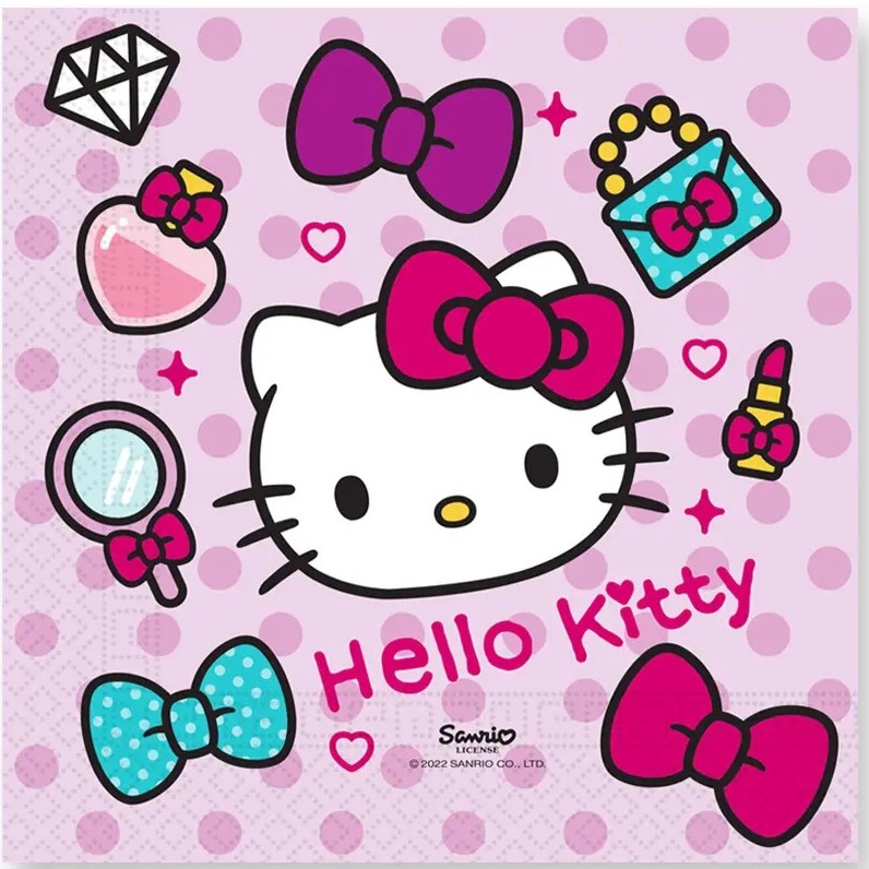 Ubrousky pap�rov� Hello Kitty 33x33 cm 20 ks
