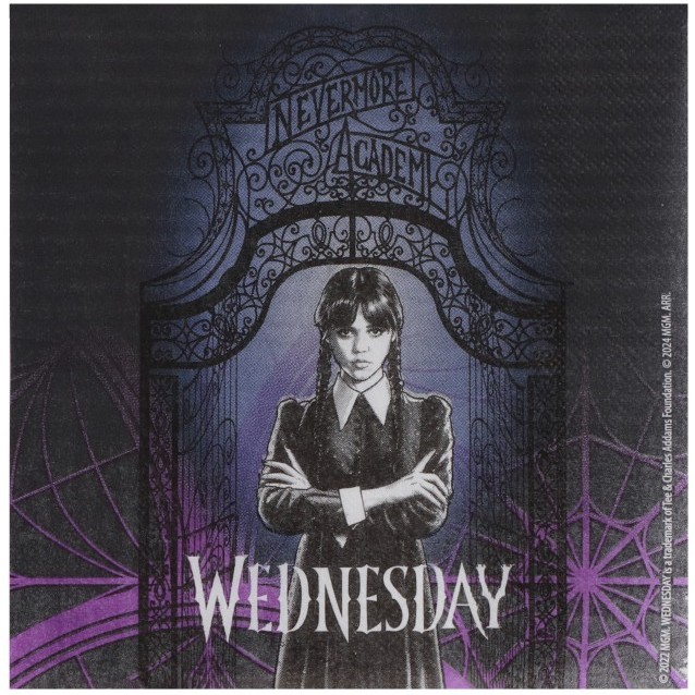 Ubrousky pap�rov� Wednesday 33x33cm 20ks
