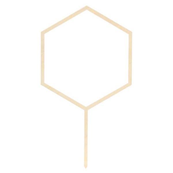 Z�PICH dekora�n� d�ev�n� Hexagon 24cm