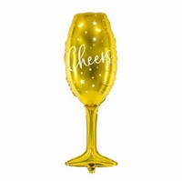 BAL�NEK f�liov� Sklenice zlat� Cheers