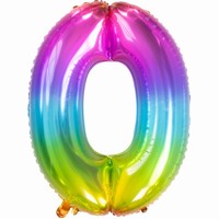 BAL�NEK f�liov� ��slo 0 Yummy Gummy Rainbow 86cm