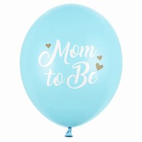BAL�NKY latexov� Mom to Be pastelov� sv�tle modr� 30cm 50ks