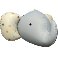 Bal�nek f�liov� 3D Slon �ed� 63x50cm