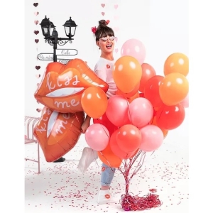 Bal�nek f�liov� �sta, �erven� "Kiss me" 73 x 48 cm