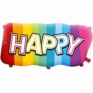 BAL�NEK f�liov� Rainbow Happy Bday set 90x37cm/88x25cm