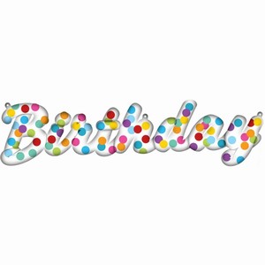 BAL�NEK f�liov� Rainbow Happy Bday set 90x37cm/88x25cm